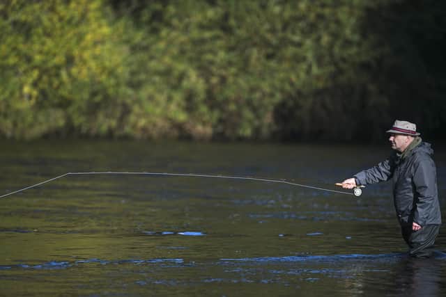 Will Bob catch his first ever salmon? Tune in on Sunday to find out. Photographs: Neil Hanna.