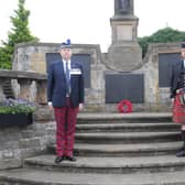 David Deacon amd Kev Turnbull at 6am at Selkirk War Memorial on Saturday morning.