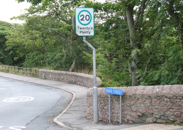 Scottish Borders towns will have 20mph speed limits for 18 months.