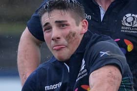 Charlie Shiel (pictured in action for Scotland U19) came off the bench to score a crucial try for Edinburgh against Glasgow