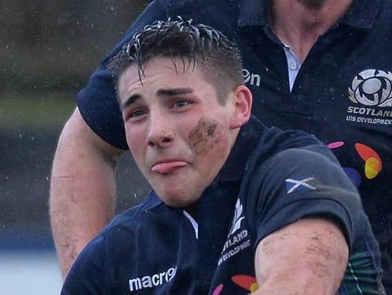 Charlie Shiel (pictured in action for Scotland U19) came off the bench to score a crucial try for Edinburgh against Glasgow