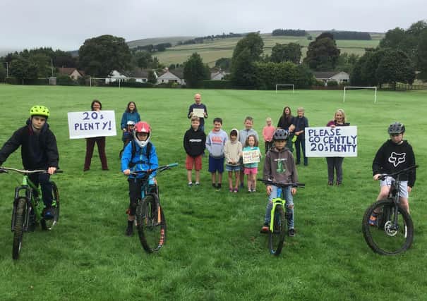 Members of the community in Stow welcome the 20mph Spaces for People trial being rolled out across the Borders