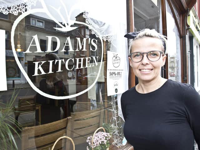 Kamila Raczynska, owner of Adam's Kitchen in Hawick.