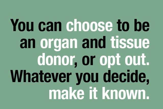 Have the conversation...a new opt out system will be introduced next March so it's important to share your views on organ donation with your nearest and dearest.