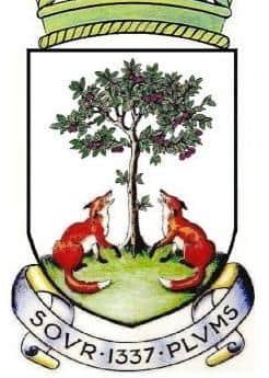 Galashiels' coat of arms.