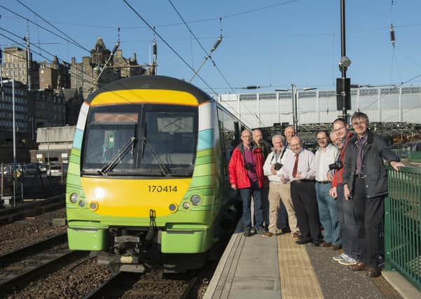 Passengers waiting to board the first Borders Railway train from Edinburgh to Tweedbank on Sunday, September 6, 2015. (Photo: Andrew O'Brien)