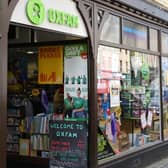 Oxfam charity shop in Hawick High Street.