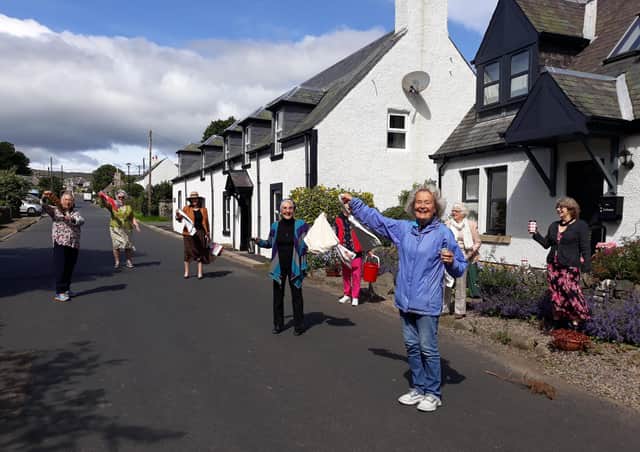 The villagers of Ettrickbridge waved their teatowels in the Main Street for the final time last week.