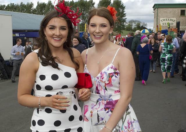 Last year at Kelso - Katie Brydon and Abbie McIntosh, from Selkirk, were among those enjoying Ladies' Day (library picture by Bill McBurnie).