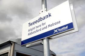 Tweedbank train station, the end of the line for the Borders Railway line
