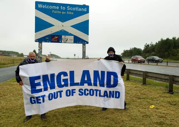 Two months after nationalist extremists staged a demonstration urging travellers from England to stay out of Scotland, health chiefs here are advising against heading in the opposite direction.