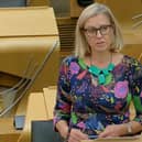 Borders MSP Rachael Hamilton at the Scottish Parliament last Thursday.