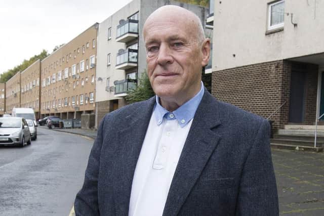 Councillor Harry Scott in Galashiels.