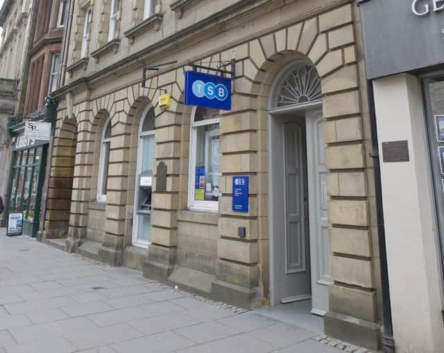 Hawick High Street's TSB branch is set to close.