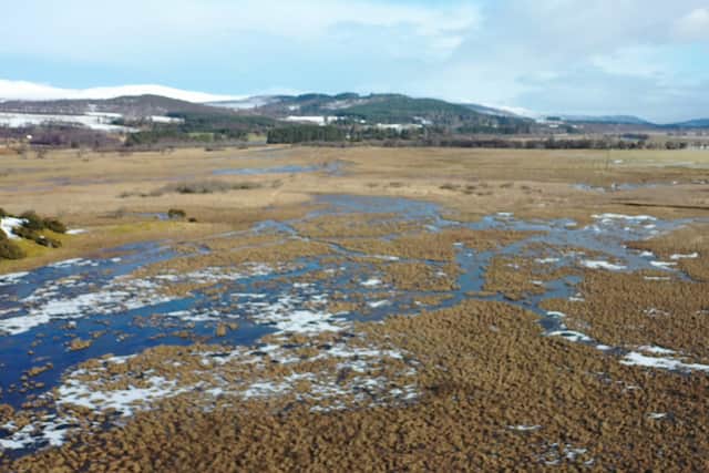 Waterway...Insh Marshes covers 10 square kilometres of the River Spey floodplain between Kingussie and Kincraig.