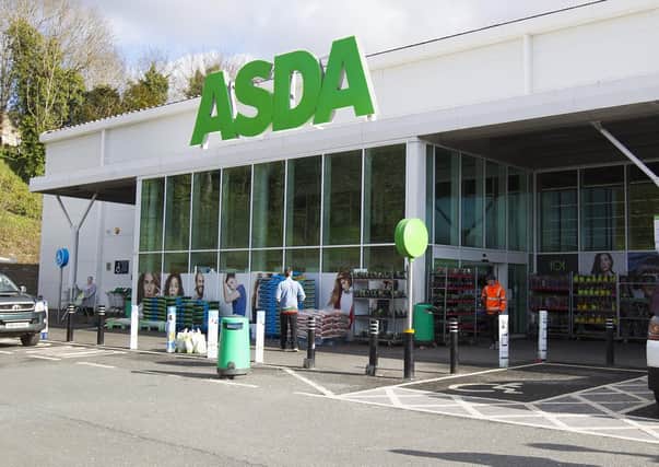 Paul Crowe was spotted carrying the TV out of Asda in Galashiels.