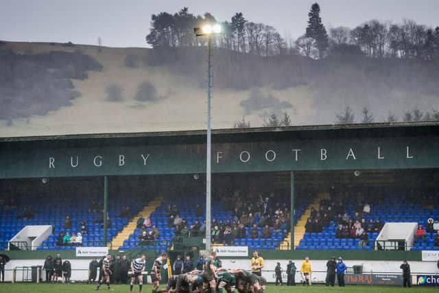 Hawick hosting Heriot's at their Mansfield Park ground in March 2019. Photo: Ross Parker/SNS Group/SRU