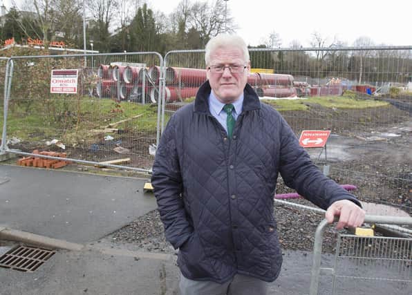 Councillor Stuart Marshall at the Commercial Road site. (PIC: BILL McBURNIE)