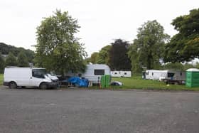 Victoria Park caravan site at Selkirk.