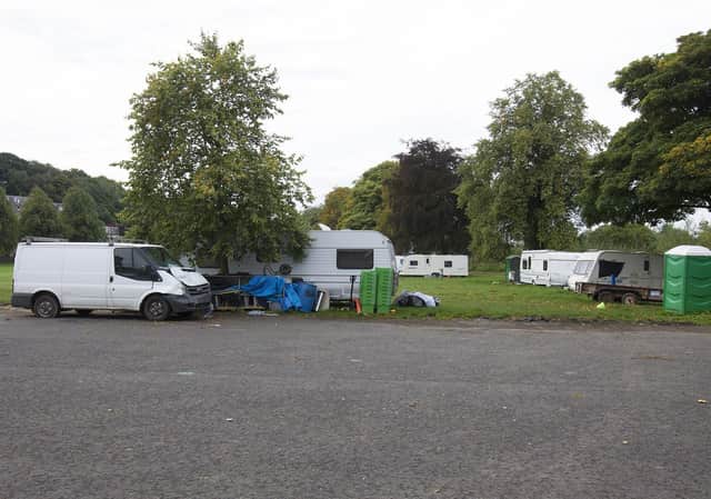 Victoria Park caravan site at Selkirk.