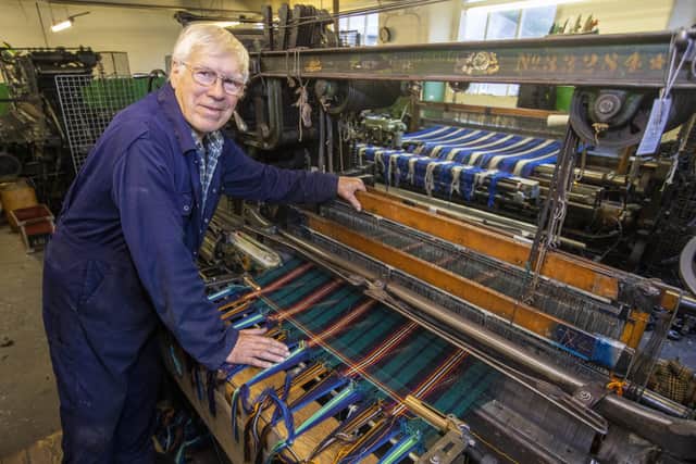 Rob Beaton, 78, at work at Selkirk’s Andrew Elliot mill. Photo: Katielee Arrowsmith/SWNS