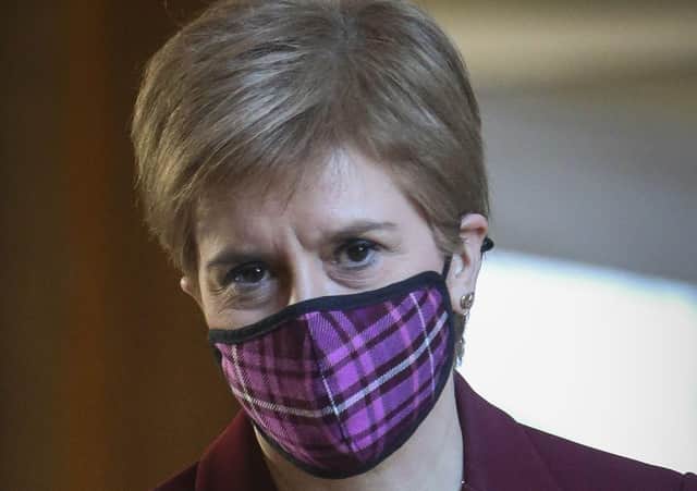 First minister Nicola Sturgeon laid out the latest restrictions to be put in place from midnight at Parliament today.
