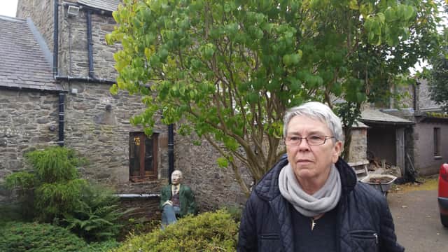 Maggy Stead outside The Steading in Blainslie, which can now be purchased by the Tim Stead Trust.