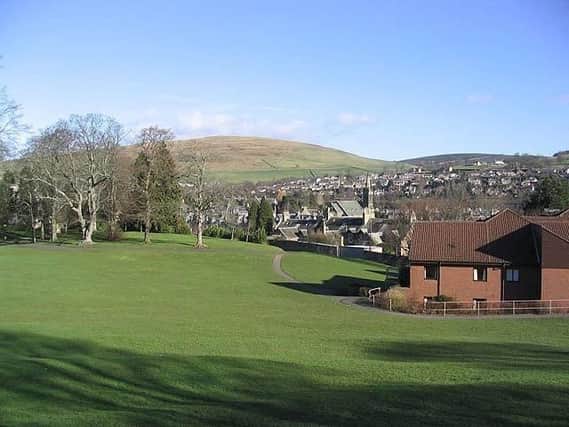 The site of the proposed campus in Scott Park, Galashiels.