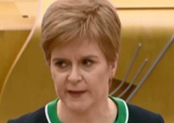 Nicola Sturgeon at First Minister's Questions.