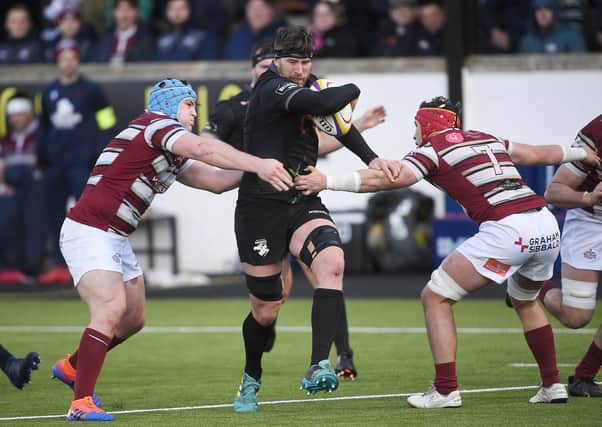 Melrose's Southern Knights, seen here playing against Edinburgh's Watsonians in November last year, look likely to be the first Borders team to return to action next year. Picture: Greg Macvean