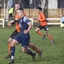 Vale of Leithen's Levi Kinchant on the ball against Heston Rovers at the weekend. Photo: Bill McBurnie