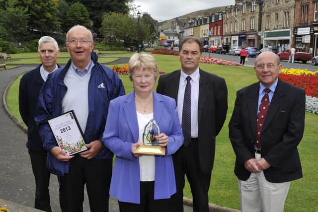 Drew Tulley, far right, with the Galashiels in Bloom group in 2013. From left: Fraser Dunlop, Johnny Gray, Judith Cleghorn and Bill White.