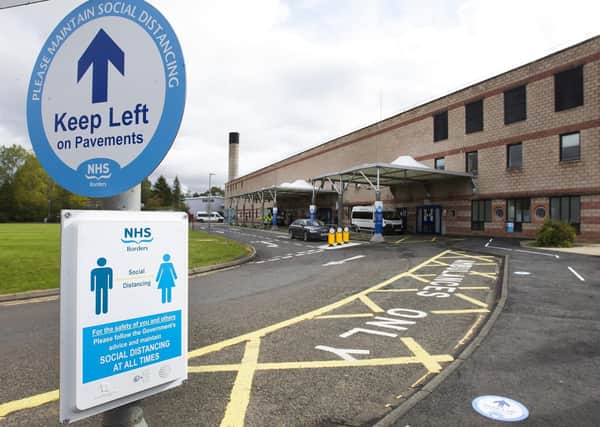 Ward 7 at the Borders General Hospital has been closed to new admissions and visiting after a new outbreak of Covid-19 patients in the ward. Photo: Bill McBurnie