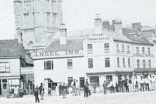The Angel Inn was located on the Market Place. The publican in 1896 was Frank Rumprecht.