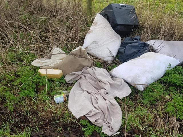 Some of the rubbish was clearly fly-tipping.