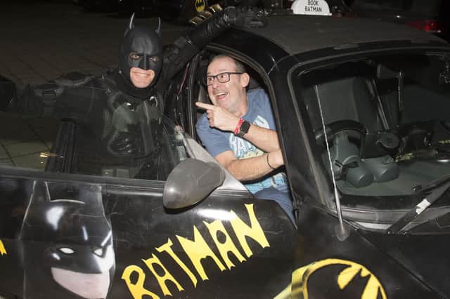 Andy Gray meets Edinburgh's Batman