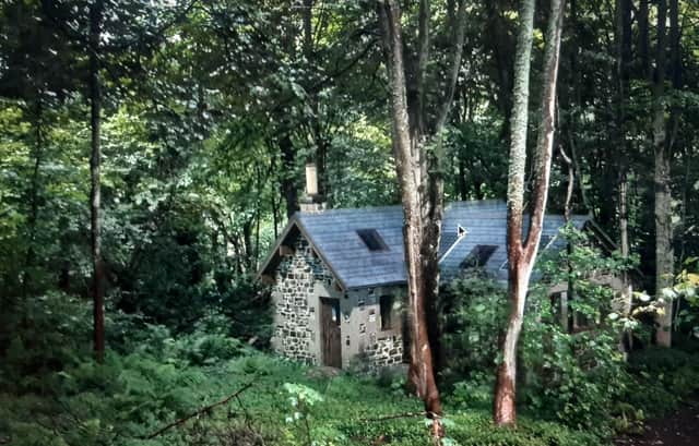 The hut renovation was part of a 10-year woodland project.