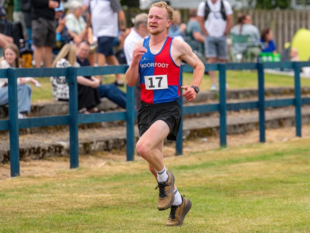 Jack Philip was fifth in Saturday’s 2026 Lee Pen hill-race at Innerleithen (Photo: Magdalena Banka)