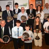 All the winners present at ClubSport Roxburgh's 2023 award night in Kelso on Friday