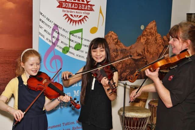 Borders community music school, Nomad Beat supports young people and families through music.