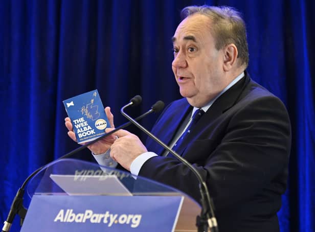 Alex Salmond will launch the "Wee Alba Book" in Melrose on Sunday, July 10. Photo: John Devlin.