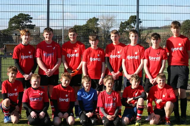 The Fjordhus Reivers boys U16 line-up