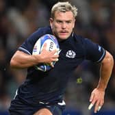 Darcy Graham playing for Scotland versus Romania at 2023's Rugby World Cup in France in September (Photo by Stu Forster/Getty Images)