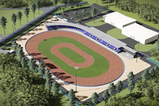 Artist's impression of Monarchs' new home, West Lothian Community Stadium Pic: Edinburgh Monarchs Speedway