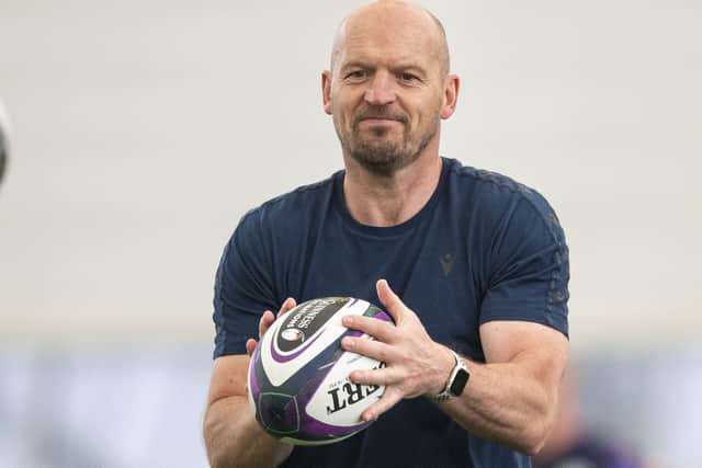 Scotland head coach Gregor Townsend during a training session in Edinburgh earlier this month (Photo by Ross MacDonald/SNS Group)