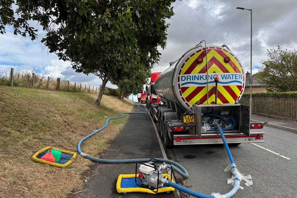 Water tankers have been used to boost supplies until they are fully restored to the remaining affected properties.