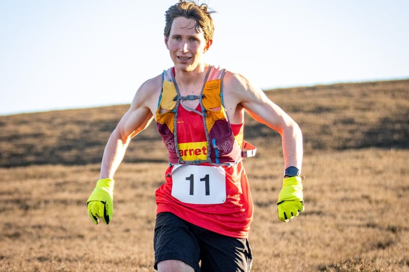 Csoban Balogh was runner-up in 2024's Feel the Burns hill race at Selkirk, held on Sunday