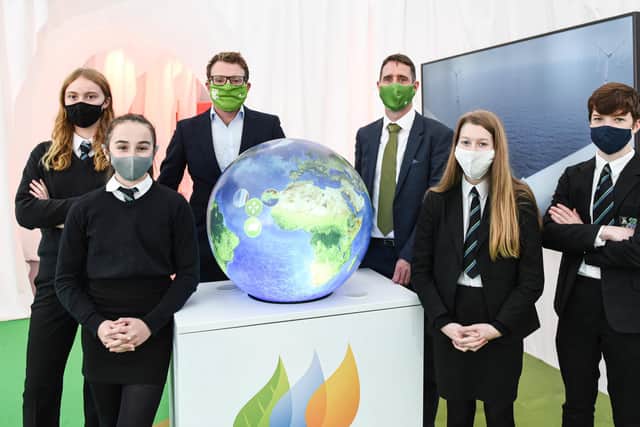 Pupils from Earlston High School joined others from across Scotland at the COP-26 event.