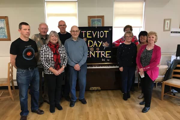 Campaigners at the Teviot Day Service.