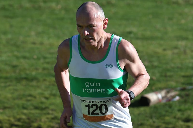 Gala Harriers over-40 Gary Trewartha finished ninth in 31:53 in Sunday's senior Borders Cross-Country Series race at Duns